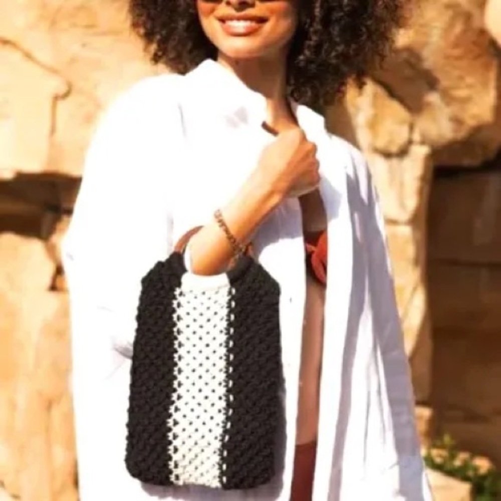 New/tag. Laude the Label Bag The Gaby Macrame Bag
